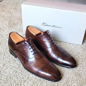 Santoni men's genuine leather shoes